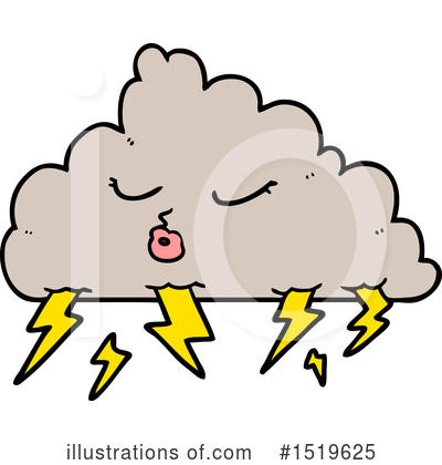 Royalty-Free (RF) Cloud Clipart Illustration by lineartestpilot - Stock Sample #1519625