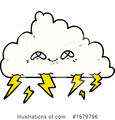 Royalty-Free (RF) Cloud Clipart Illustration by lineartestpilot - Stock Sample #1579796