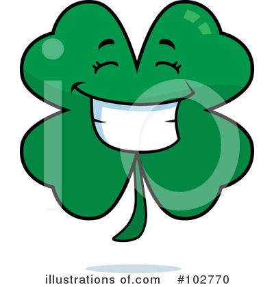 Royalty-Free (RF) Clover Clipart Illustration by Cory Thoman - Stock Sample #102770