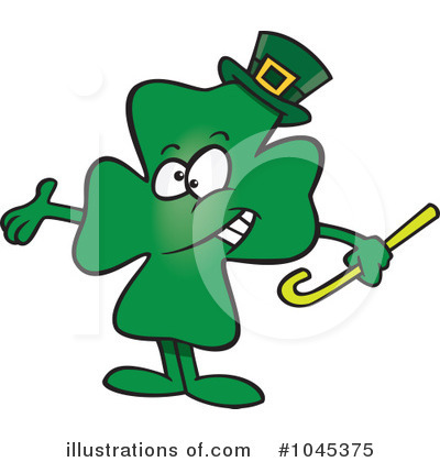 Royalty-Free (RF) Clover Clipart Illustration by toonaday - Stock Sample #1045375