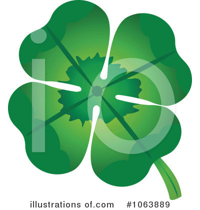 Royalty-Free (RF) Clover Clipart Illustration by Vector Tradition SM - Stock Sample #1063889