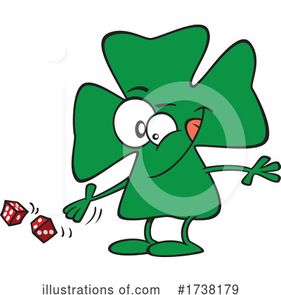 Royalty-Free (RF) Clover Clipart Illustration by toonaday - Stock Sample #1738179