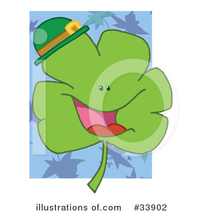 Royalty-Free (RF) Clover Clipart Illustration by Hit Toon - Stock Sample #33902