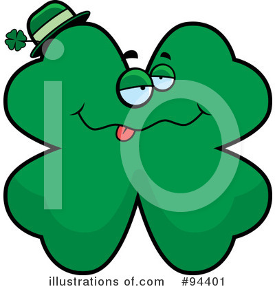 Royalty-Free (RF) Clover Clipart Illustration by Cory Thoman - Stock Sample #94401
