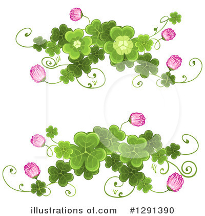 Royalty-Free (RF) Clovers Clipart Illustration by merlinul - Stock Sample #1291390