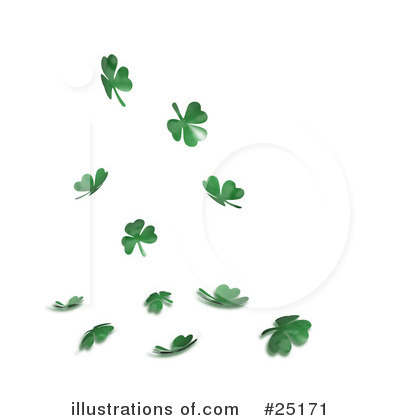 Royalty-Free (RF) Clovers Clipart Illustration by KJ Pargeter - Stock Sample #25171