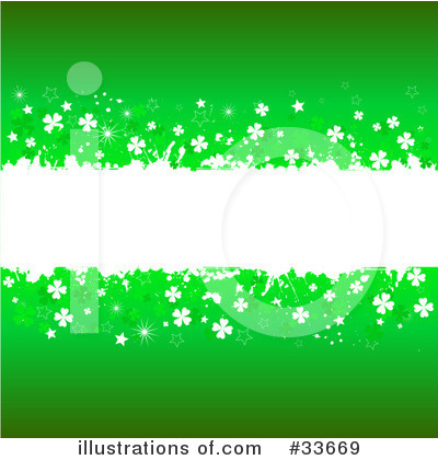 Royalty-Free (RF) Clovers Clipart Illustration by KJ Pargeter - Stock Sample #33669