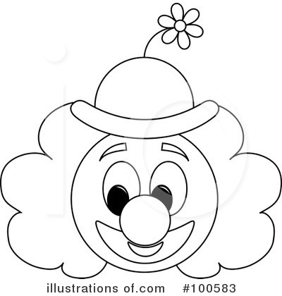Royalty-Free (RF) Clown Clipart Illustration by Pams Clipart - Stock Sample #100583