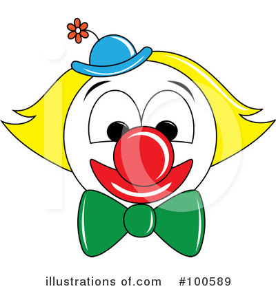 Royalty-Free (RF) Clown Clipart Illustration by Pams Clipart - Stock Sample #100589