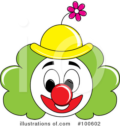 Royalty-Free (RF) Clown Clipart Illustration by Pams Clipart - Stock Sample #100602