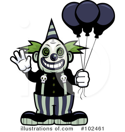 Royalty-Free (RF) Clown Clipart Illustration by Cory Thoman - Stock Sample #102461