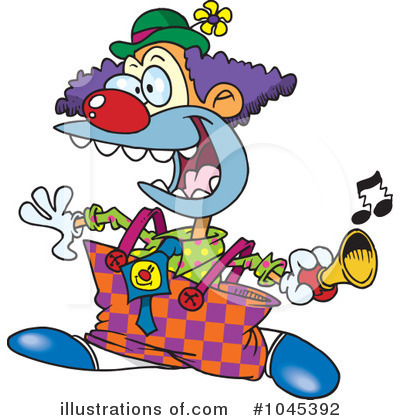 Clown Clipart #1045392 by toonaday