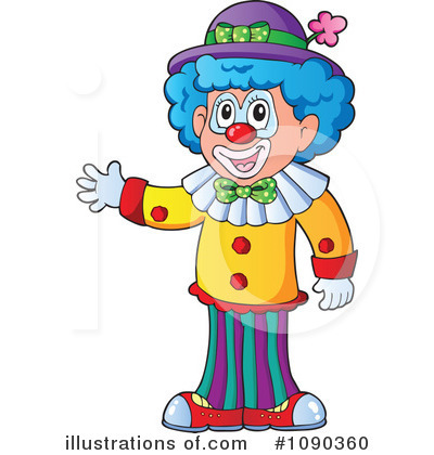 Royalty-Free (RF) Clown Clipart Illustration by visekart - Stock Sample #1090360