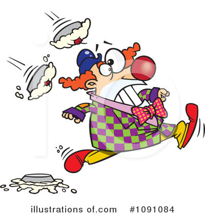 Royalty-Free (RF) Clown Clipart Illustration by toonaday - Stock Sample #1091084