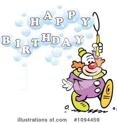 Birthday Clipart #1094459 by Johnny Sajem