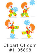 Clown Clipart #1105898 by Alex Bannykh