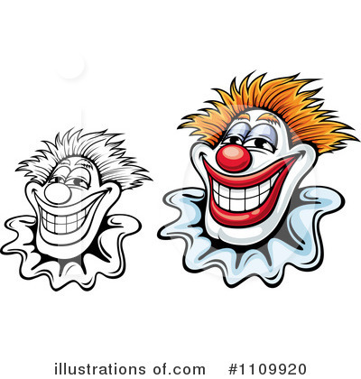 Royalty-Free (RF) Clown Clipart Illustration by Vector Tradition SM - Stock Sample #1109920