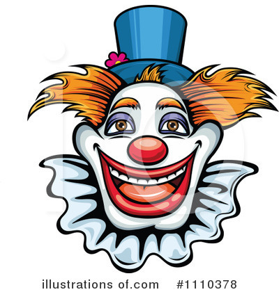 Royalty-Free (RF) Clown Clipart Illustration by Vector Tradition SM - Stock Sample #1110378