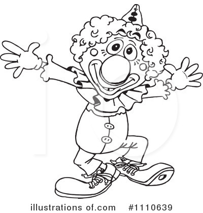 Royalty-Free (RF) Clown Clipart Illustration by Dennis Holmes Designs - Stock Sample #1110639
