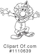 Clown Clipart #1110639 by Dennis Holmes Designs