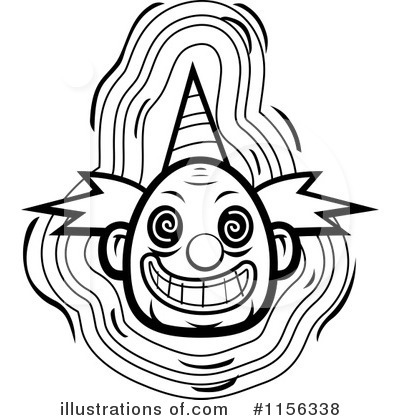 Clown Face Clipart #1156338 by Cory Thoman