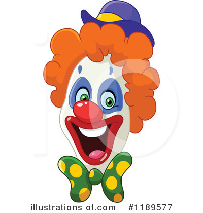 Royalty-Free (RF) Clown Clipart Illustration by yayayoyo - Stock Sample #1189577
