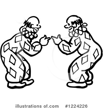 Royalty-Free (RF) Clown Clipart Illustration by Picsburg - Stock Sample #1224226