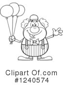 Clown Clipart #1240574 by Hit Toon