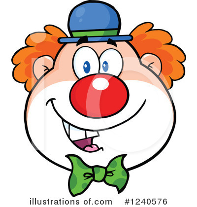 Clown Clipart #1240576 by Hit Toon