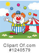 Clown Clipart #1240579 by Hit Toon