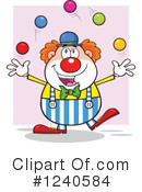 Clown Clipart #1240584 by Hit Toon