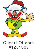 Clown Clipart #1281309 by Dennis Holmes Designs