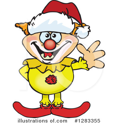 Royalty-Free (RF) Clown Clipart Illustration by Dennis Holmes Designs - Stock Sample #1283355