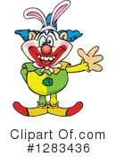 Clown Clipart #1283436 by Dennis Holmes Designs