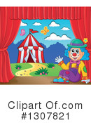 Clown Clipart #1307821 by visekart
