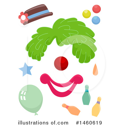 Royalty-Free (RF) Clown Clipart Illustration by BNP Design Studio - Stock Sample #1460619