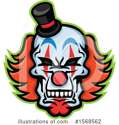 Royalty-Free (RF) Clown Clipart Illustration by patrimonio - Stock Sample #1568562
