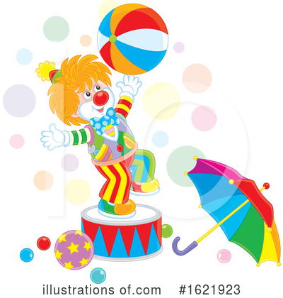 Royalty-Free (RF) Clown Clipart Illustration by Alex Bannykh - Stock Sample #1621923
