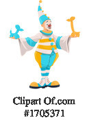 Clown Clipart #1705371 by Vector Tradition SM