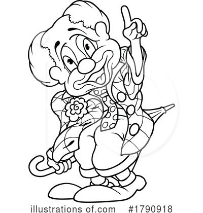 Royalty-Free (RF) Clown Clipart Illustration by dero - Stock Sample #1790918