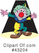 Clown Clipart #43204 by Dennis Holmes Designs