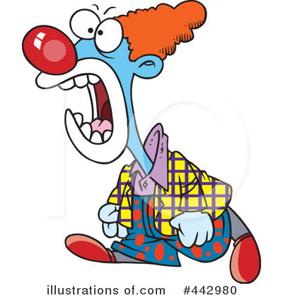 Royalty-Free (RF) Clown Clipart Illustration by toonaday - Stock Sample #442980