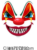 Clown Face Clipart #1727260 by Vector Tradition SM