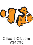Clown Fish Clipart #34790 by Dennis Holmes Designs