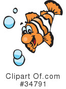 Clown Fish Clipart #34791 by Dennis Holmes Designs