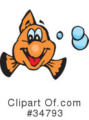 Clown Fish Clipart #34793 by Dennis Holmes Designs