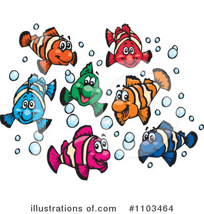 Anemone Fish Clipart #1103464 by Dennis Holmes Designs