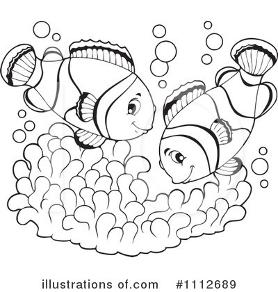 Royalty-Free (RF) Clownfish Clipart Illustration by visekart - Stock Sample #1112689