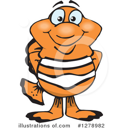 Royalty-Free (RF) Clownfish Clipart Illustration by Dennis Holmes Designs - Stock Sample #1278982