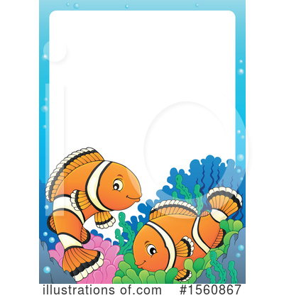Royalty-Free (RF) Clownfish Clipart Illustration by visekart - Stock Sample #1560867